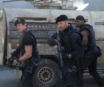 Une scène du film The Expendables