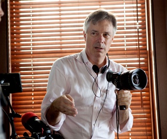 Sur le plateau du film Damsels in Distress