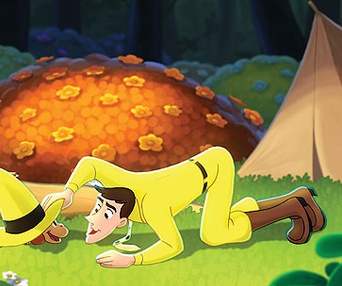 Scène du film George le petit curieux