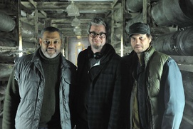 Sur le plateau du film The Colony