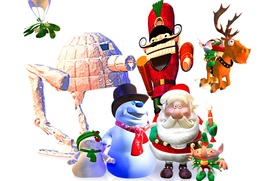 Une scène du film Santa vs. the Snowman in 3D