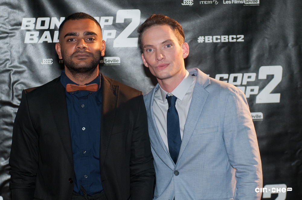 Sur le tapis rouge du film Bon Cop Bad Cop 2