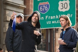 Sur le plateau du film World War Z