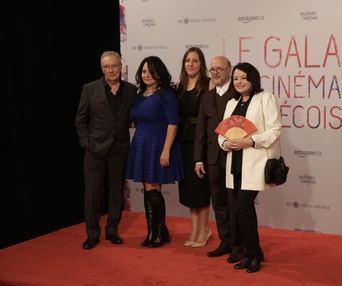 Sur le tapis rouge de Gala du cinéma Québécois