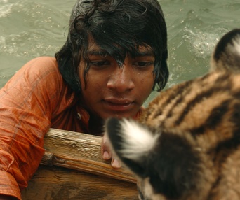 Une scène du film Le tigre et l'enfant