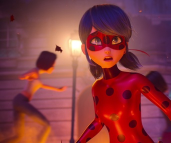 Une scène du film Miraculous: Ladybug & Cat Noir, The Movie