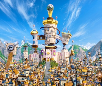 Une scène du film The Angry Birds Movie
