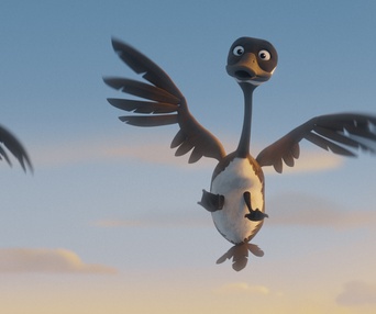 Une scène du film Katak, le brave béluga