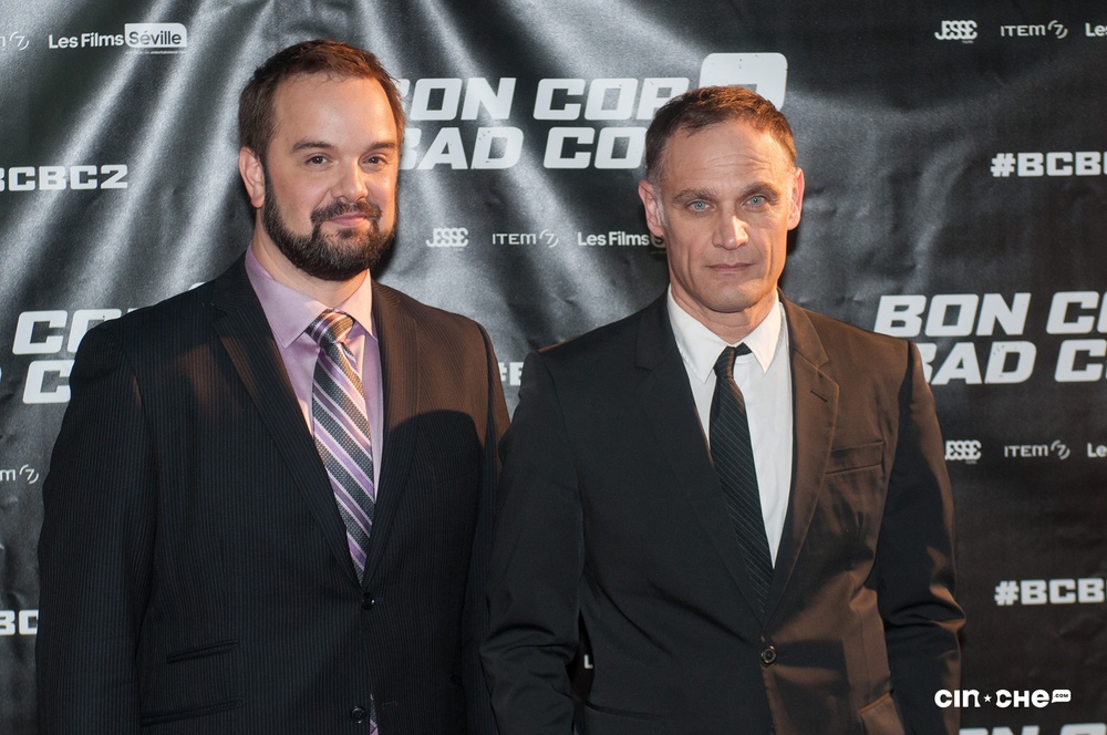 Sur le tapis rouge du film Bon Cop Bad Cop 2