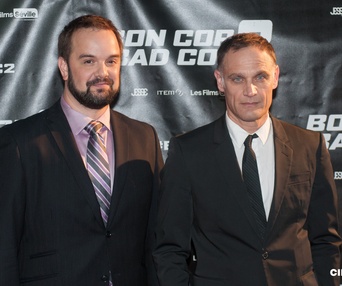 Sur le tapis rouge du film Bon Cop Bad Cop 2