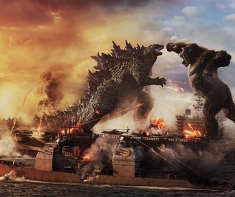Une scène du film Godzilla vs Kong