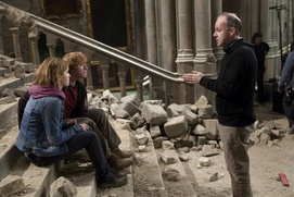 Sur le plateau du film Harry Potter and the Deathly Hallows: Part 2