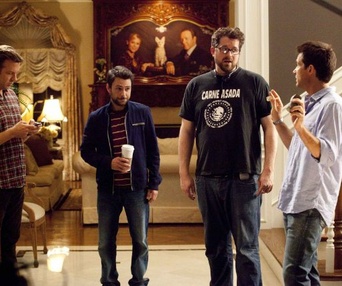 Sur le plateau du film Horrible Bosses