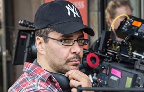 James DeMonaco sur le plateau de The Purge: Anarchy