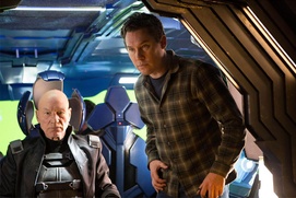 Sur le plateau du film X-Men: Days of Future Past