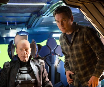 Sur le plateau du film X-Men: Days of Future Past