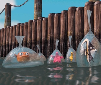 Une scène du film Finding Nemo