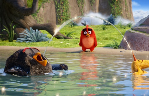 Une scène du film Angry Birds : Le film