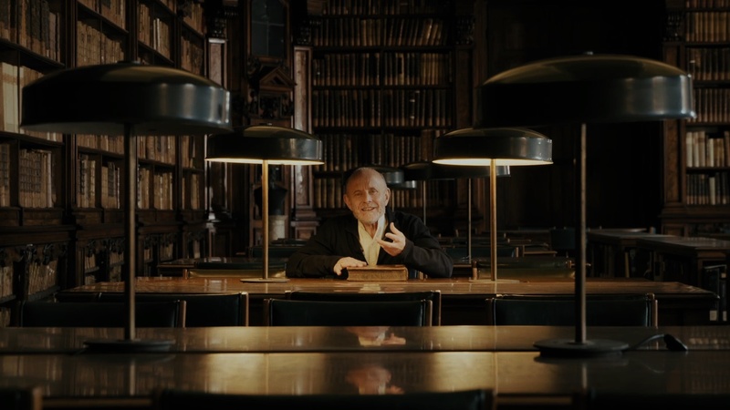 Une scène du film Umberto Eco: La bibliothèque du monde