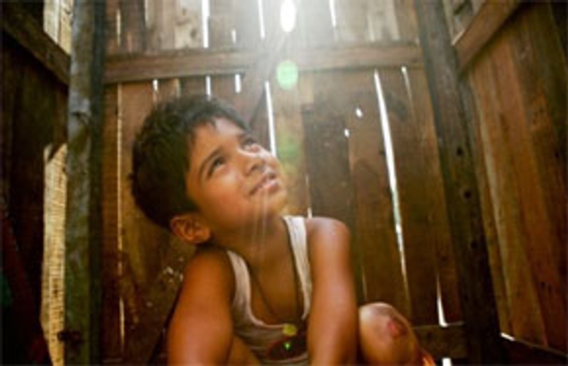 Une scène de Slumdog Millionaire