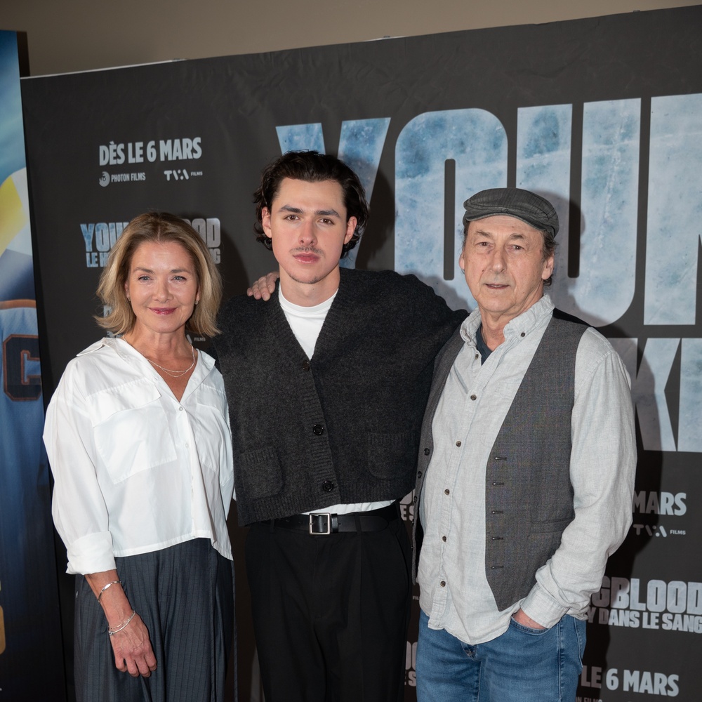 Tapis rouge de la première du film Youngblood : le hockey dans le sang