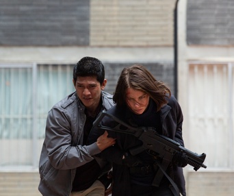 Une scène du film Mile 22