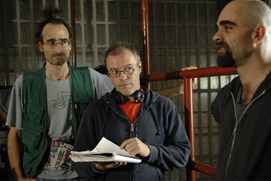 Sur le plateau du film Cell 211