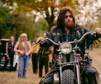 Une scène du film The Bikeriders