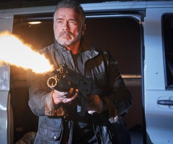Une scène du film Terminator: Dark Fate
