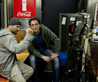 Sur le plateau du film Safe