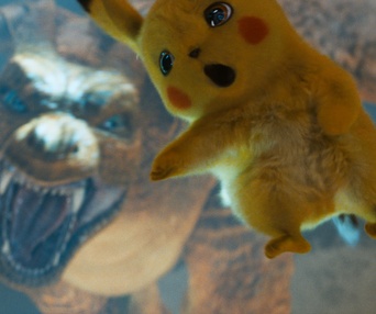 Une scène du film Pokémon Detective Pikachu