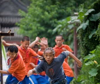 Une scène du film The Karate Kid
