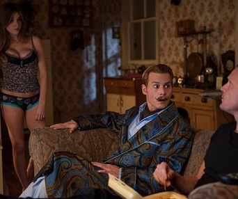 Une scène du film Mortdecai