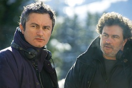 Sur le plateau du film L'amour est un crime parfait