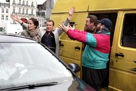 Scène du film Bienvenue chez les Ch'tis Scène du film Bienvenue chez les Ch'tis