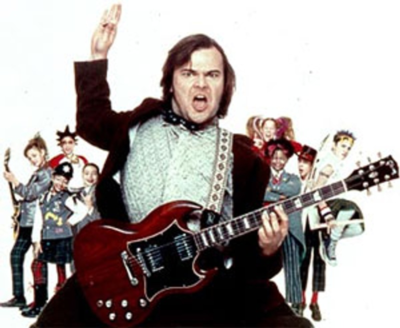 Jack Black dans le film The School of Rock