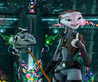 Une scène du film Mars Needs Moms