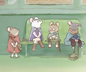Une scène du film Ernest et Célestine