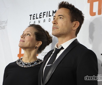 Sur le tapis rouge du film The Judge au TIFF