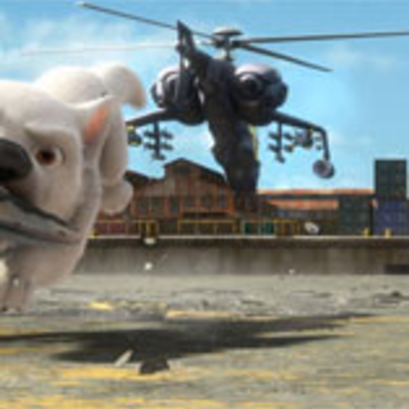 Une scène du film d'animation Bolt