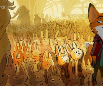 Une scène du film Zootopia