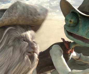 Une scène du film Rango