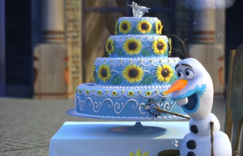 Une scène du court métrage Frozen Fever
