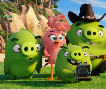 Une scène du film The Angry Birds Movie