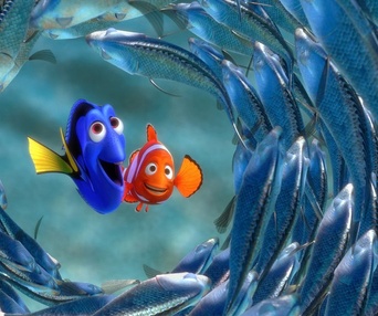 Une scène du film Finding Nemo