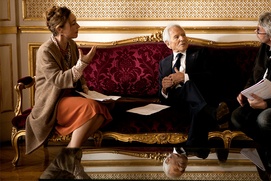 Sur le plateau du film Les saveurs du palais