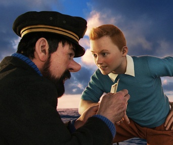 Une scène du film The Adventures of Tintin