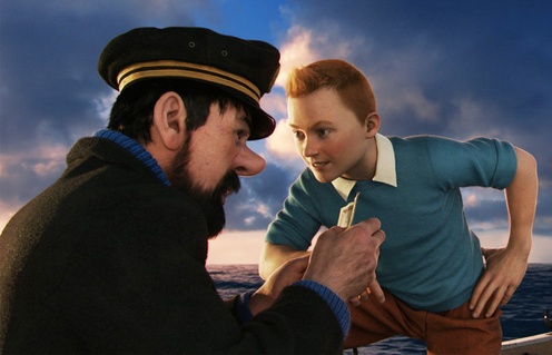 Une scène du film The Adventures of Tintin