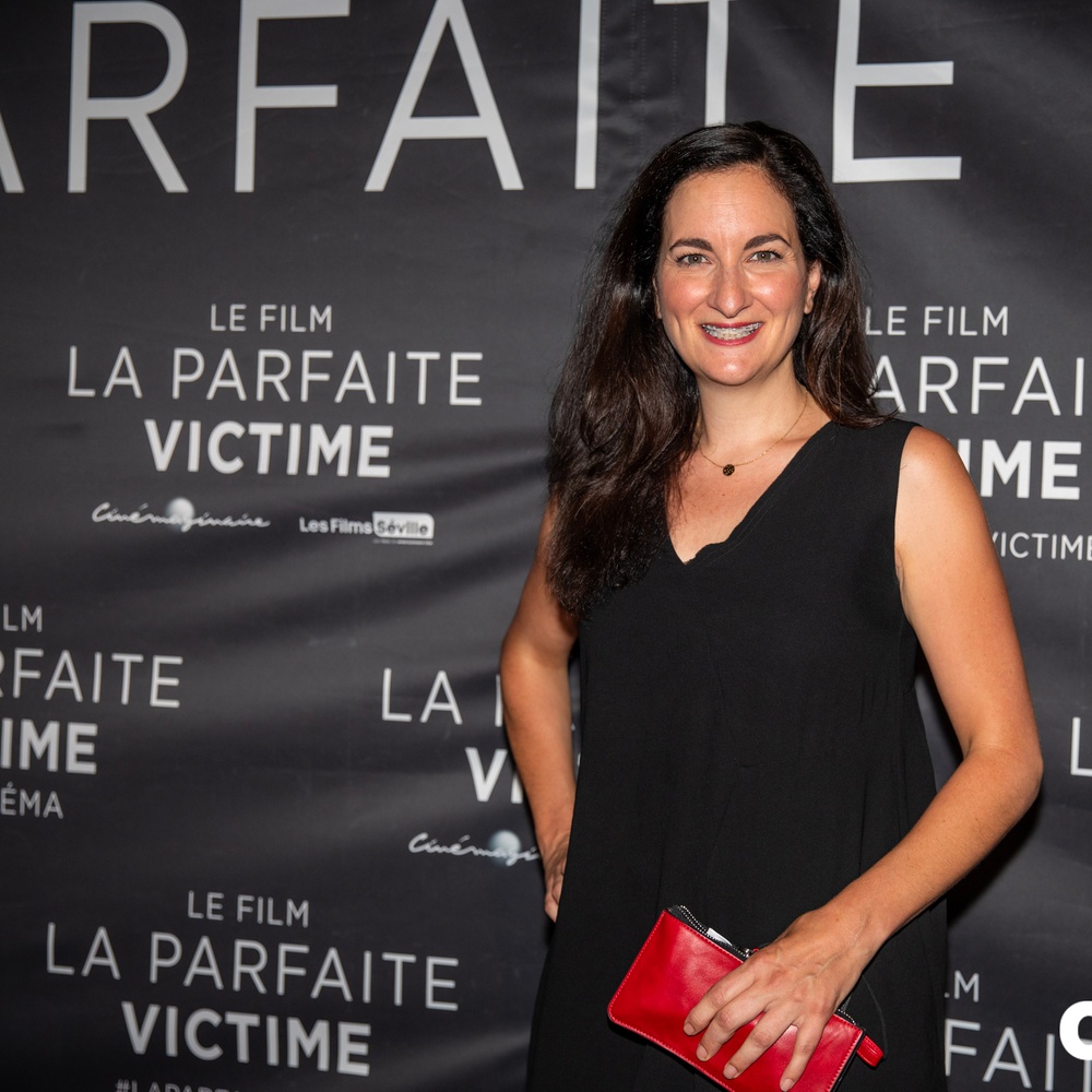 Sur le tapis rouge du film La parfaite victime