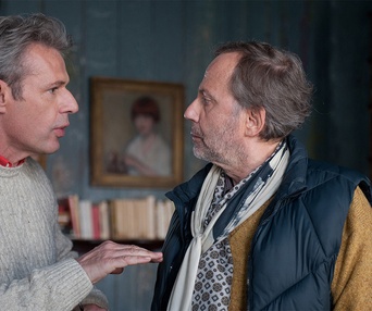 Une scène du film Molière à bicyclette